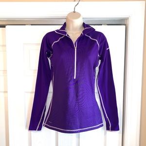 NIKE PRO Purple Black DRI-FIT pullover S